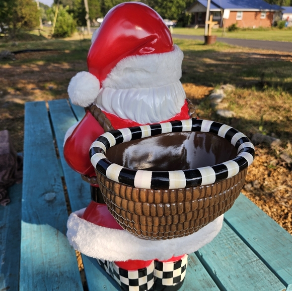 Mackenzie Childs Granny Kitsch Santa planter - Picture 5 of 10